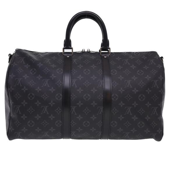 LOUIS VUITTON Eclipse Keepall Bandouliere 45 Boston Bag M43278 - Picture 2 of 16